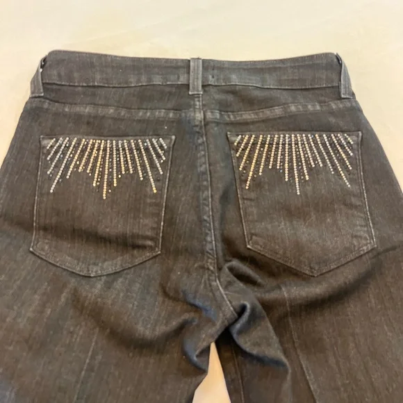 NYDJ Women’s Straight, Rhinestone Emblished Jeans, Size 4P - Picture 6 of 6